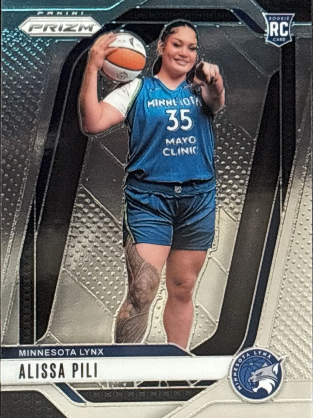 Panini Prizm Minnesota Lynx Alissa Pili Rookie Card